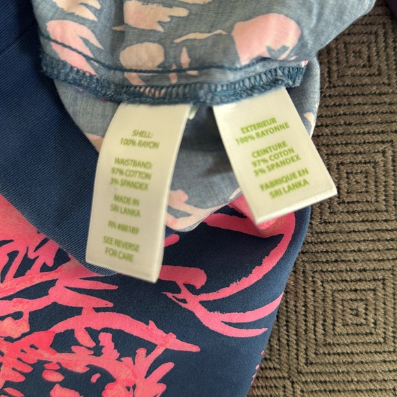 Lilly Pulitzer Seaside Beach Pants size XS pre owned has some wear - Picture 7 of 9